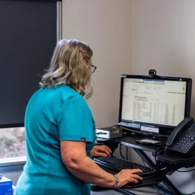 A consultation room at Port Sorell Medical Centre