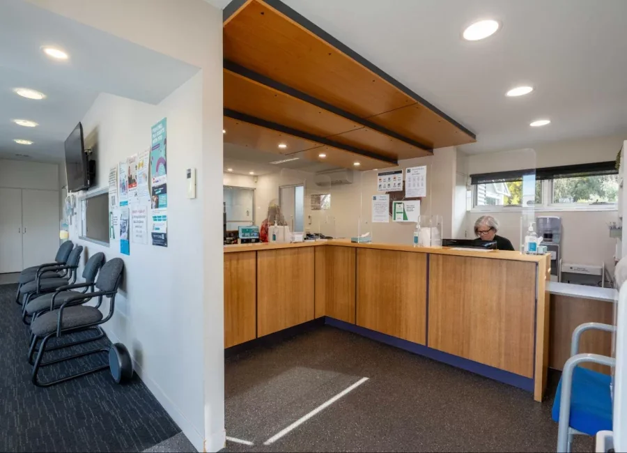 The reception area at Port Sorell Medical Centre