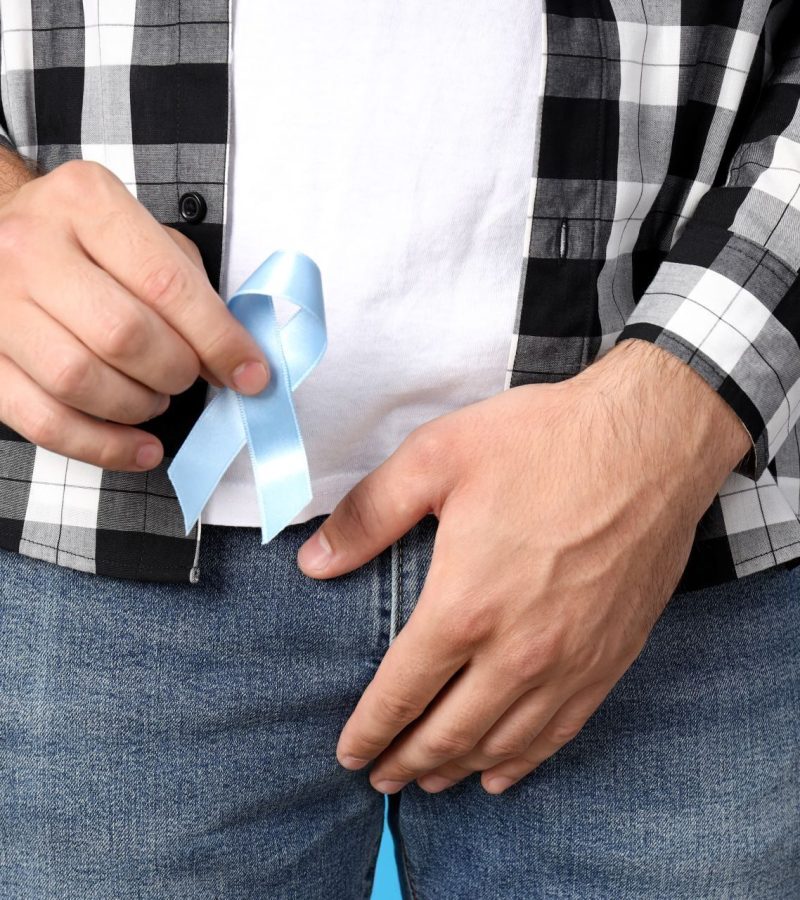 A Movember men’s health awareness ribbon